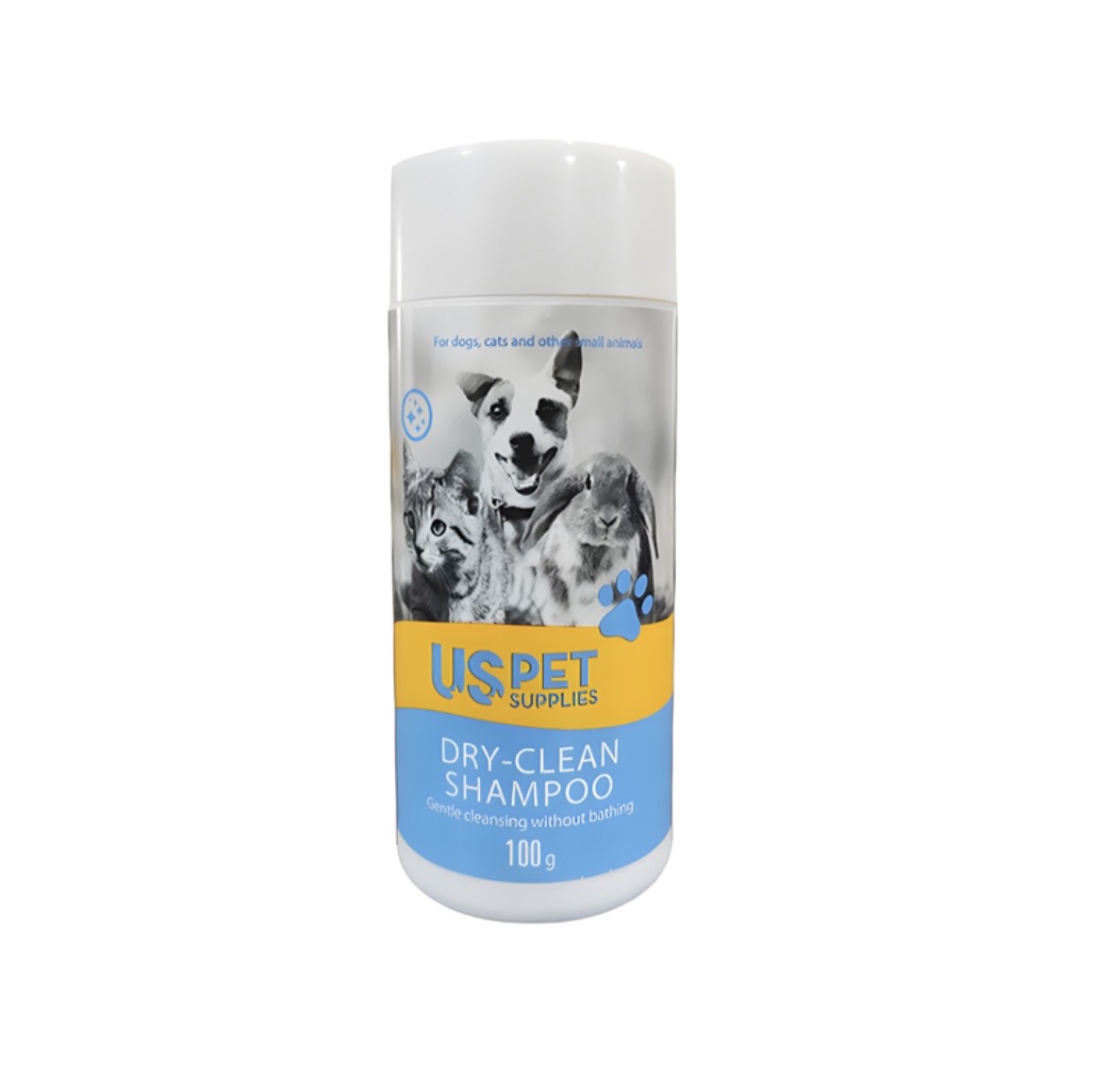 شامپو خشک حیوانات یو اس پت ۱۰۰ میلی لیتر USPet Dry Clean Shampoo 100 ml