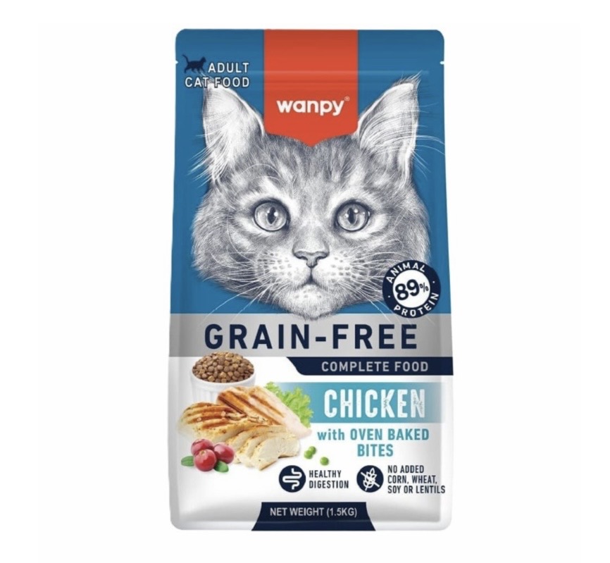 غذای خشک گربه بالغ ونپی با طعم مرغ Wanpy adult dryfood with chicken