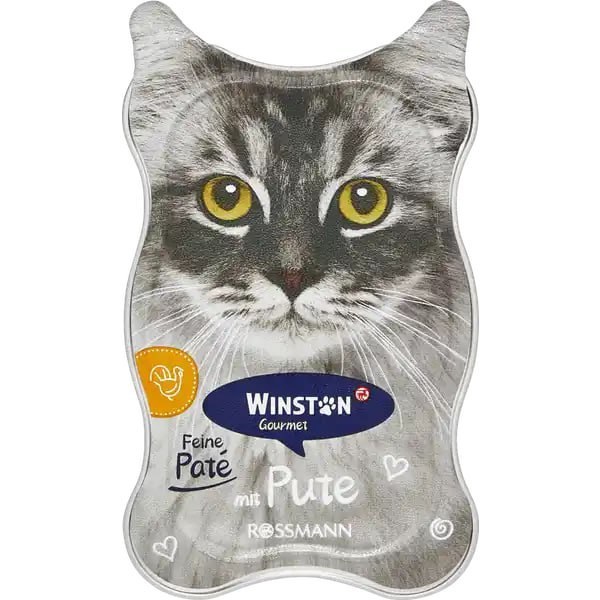 ووم گربه وینستون با طعم بوقلمون پته ای ۸۵ گرم Winston's Cat Food with Turkey Pate Flavor 85 g