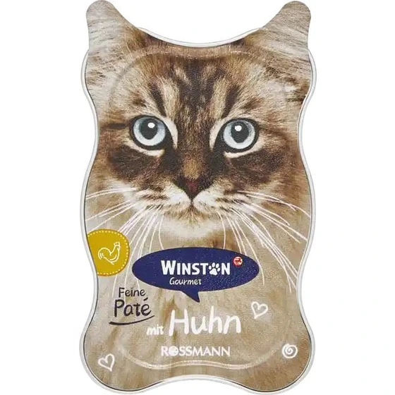 ووم گربه وینستون با طعم مرغ پته ای 85 گرم Winston vom gourmet chicken pate 85g